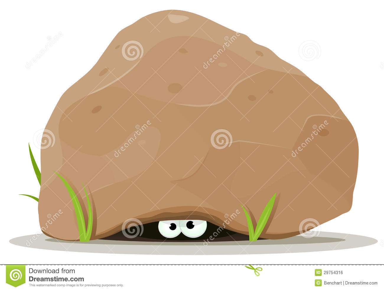illustration-funny-cartoon-creature-animal-characters-eyes-hiding-under-big-rock-stones-hollow-29754316.jpg